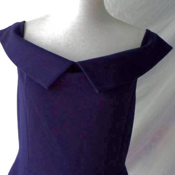 TED BAKER Bardot Off Shoulder Peplum Dress - Picture 9 of 12